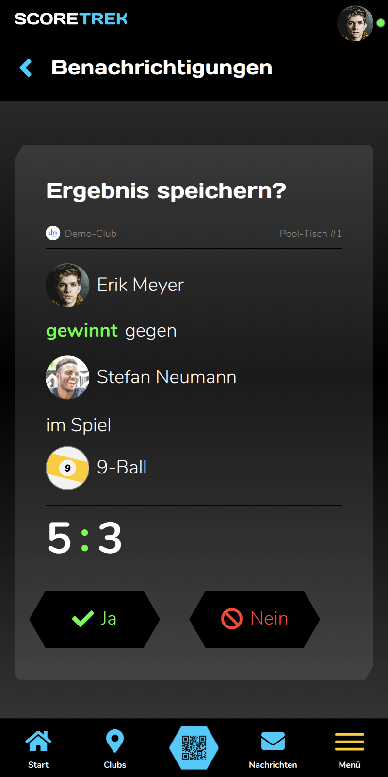 Speicher-Benachrichtigung