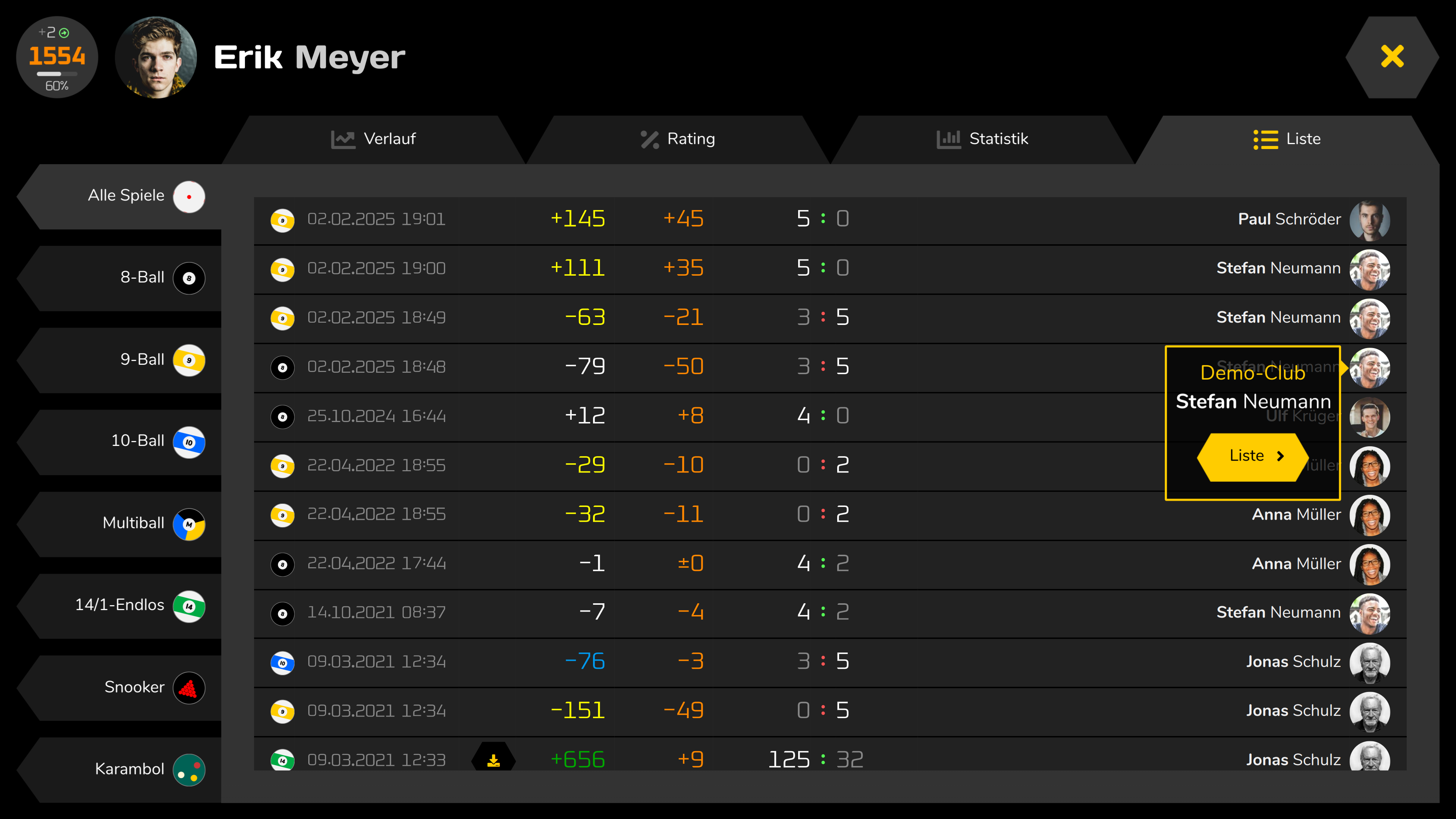 Spieleliste